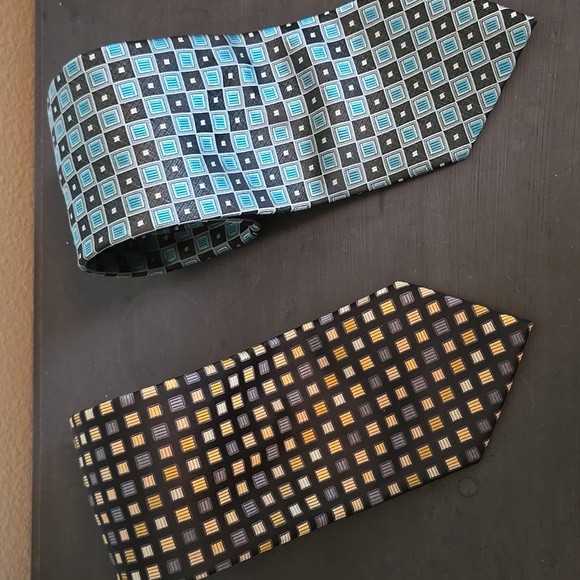 2 - Stafford Geometric Print Ties - Picture 1 of 4